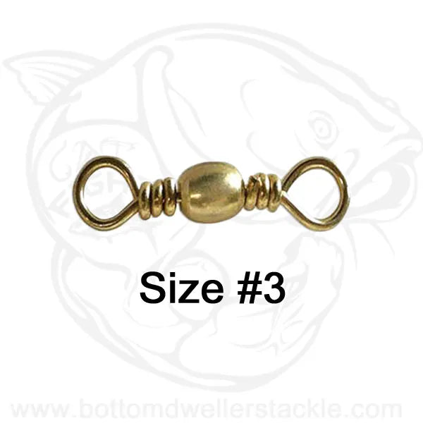 Do-It Brass Barrel Swivels Size 3