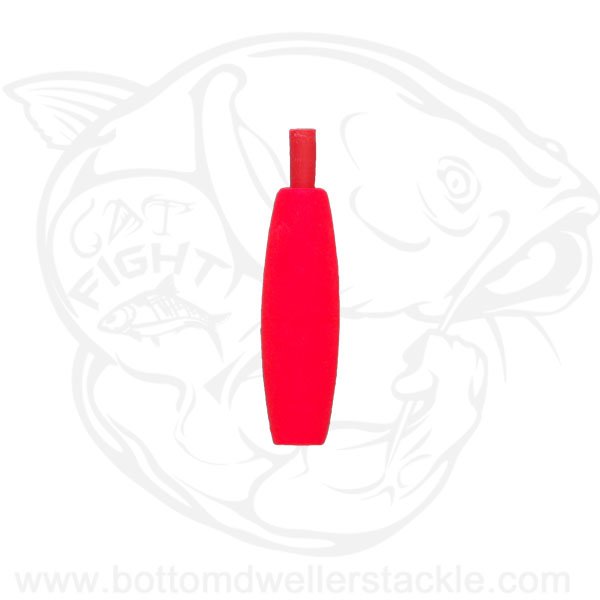 Comal cigar foam peg float no slot red 1.5 inch slim