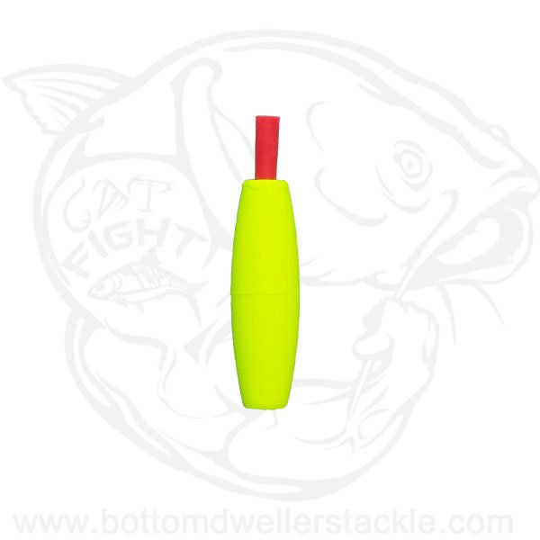 Comal cigar foam peg float no slot yellow 1.5 inch slim