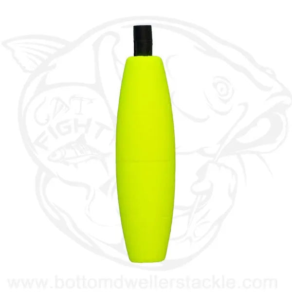 Comal cigar foam peg float no slot yellow 2.5 inch