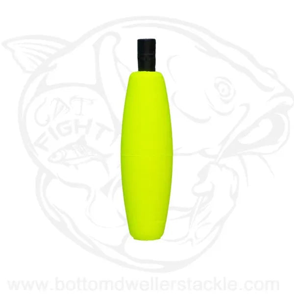 Comal cigar foam peg float no slot yellow 2 inch