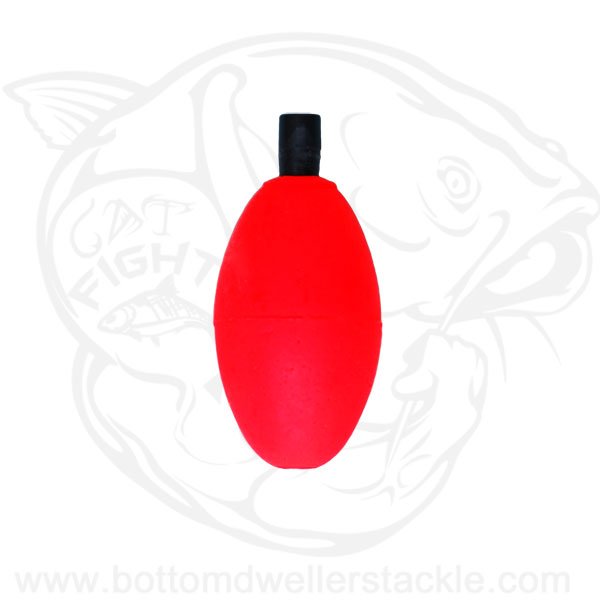 Comal tackle foam peg float no slot red 1.5 inch oval