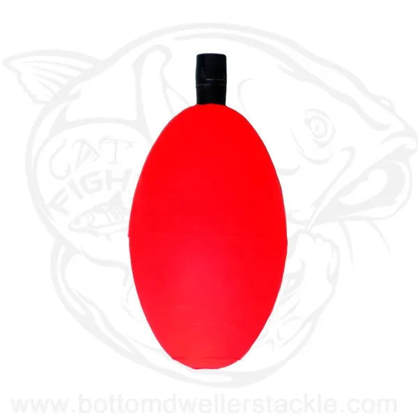 Comal tackle foam peg float no slot red 2 inch oval