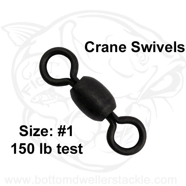 Crane Swivels Black Finish Size #1