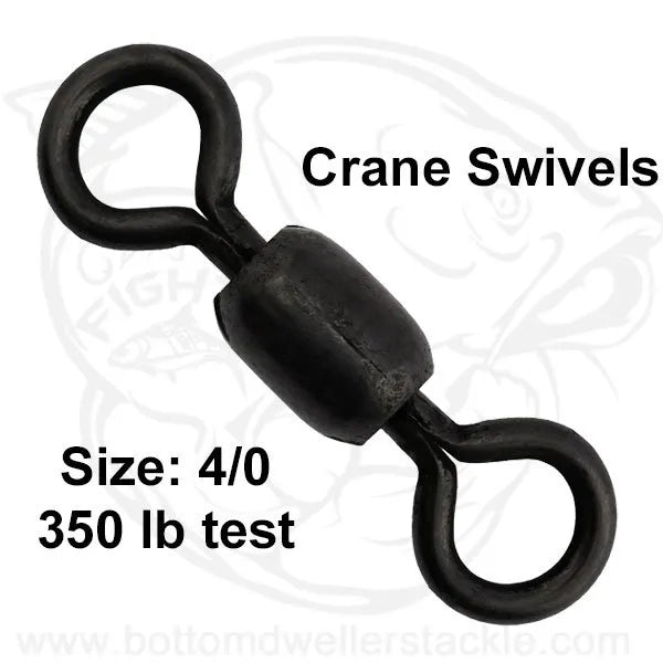 Crane Swivels Black Finish Size 4/0