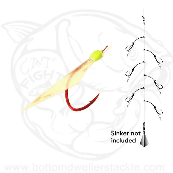 Daiichi Sabiki Rig with rainbow tail