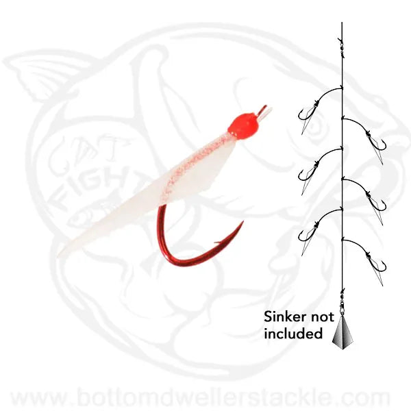 Daiichi Sabiki Rig with white tail