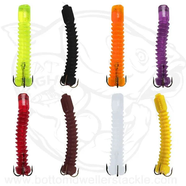 Doc's Super Catfish Worms Dip Bait Hook Rigs