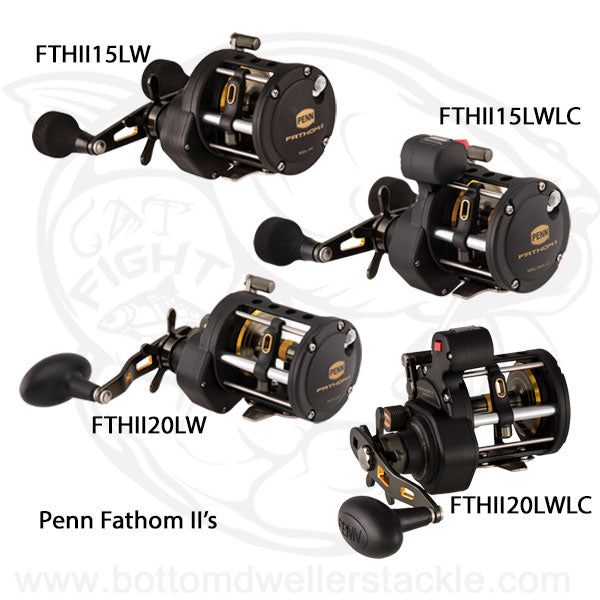 Penn Fathom 2 Level Wind Baitcast Reels