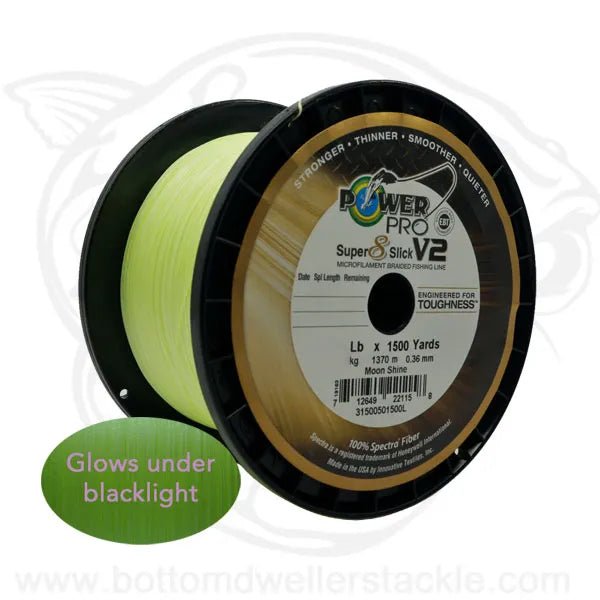 powerpro super 8 slick braided fishing line Power Pro Super 8 Slick V2 Braided Line Moonshine – Bottom Dwellers Tackle