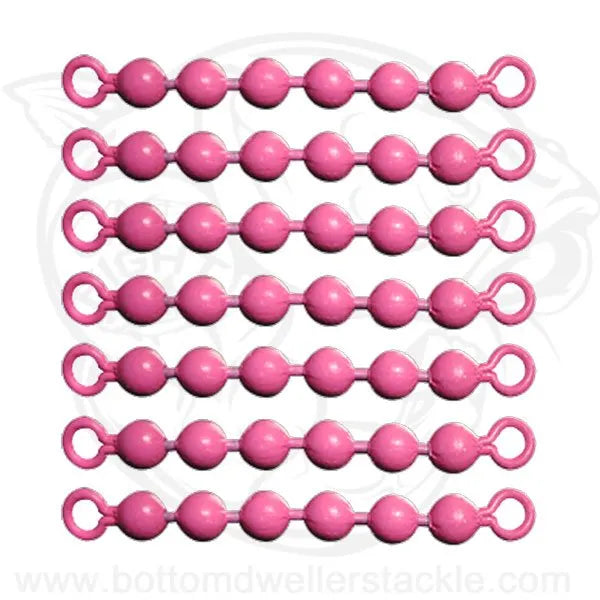 size 10 ball chain fishing swivels pink