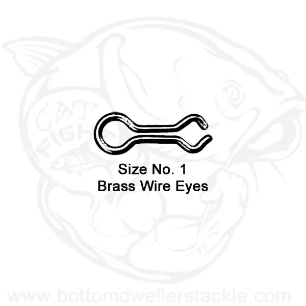 Do-It Brass Wire Eyes Size 1