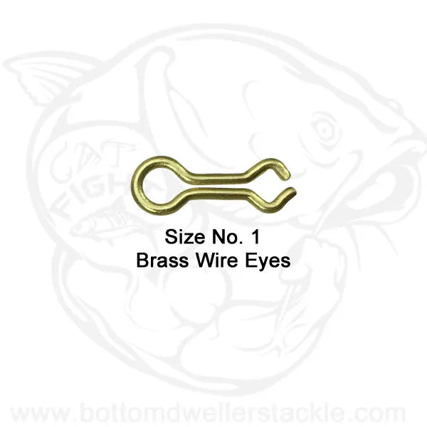 Do-It Brass Wire Eyes Size 1