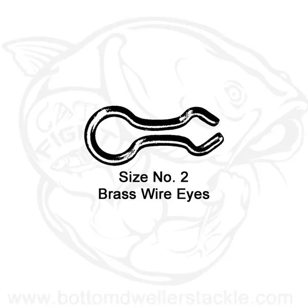 Do-It Brass Wire Eyes Size 2