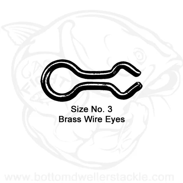 Do-It Brass Wire Eyes Size 3